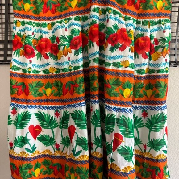 Farm Rio Anthropologie v neck tiered mini dress - Picture 5 of 8